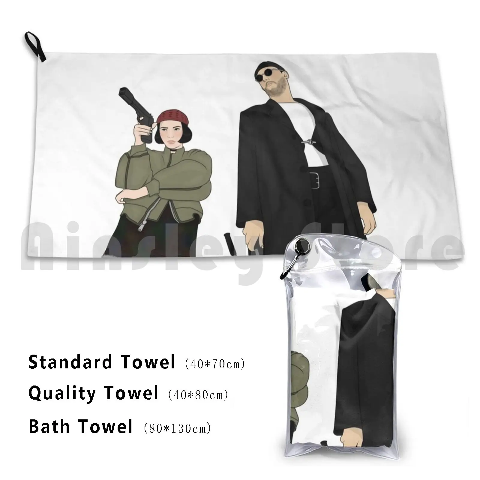 Mathilda & ; Amp ; Leon Bath Towel Beach Cushion Mathilda Leon The Professional O Profissional Movie Nerd