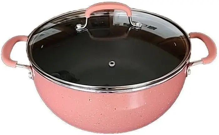 

For Pioneer Woman FRONTIER SPECKLE CORAL Nonstick 5.5 Qt Dutch Oven Pot w/Lid