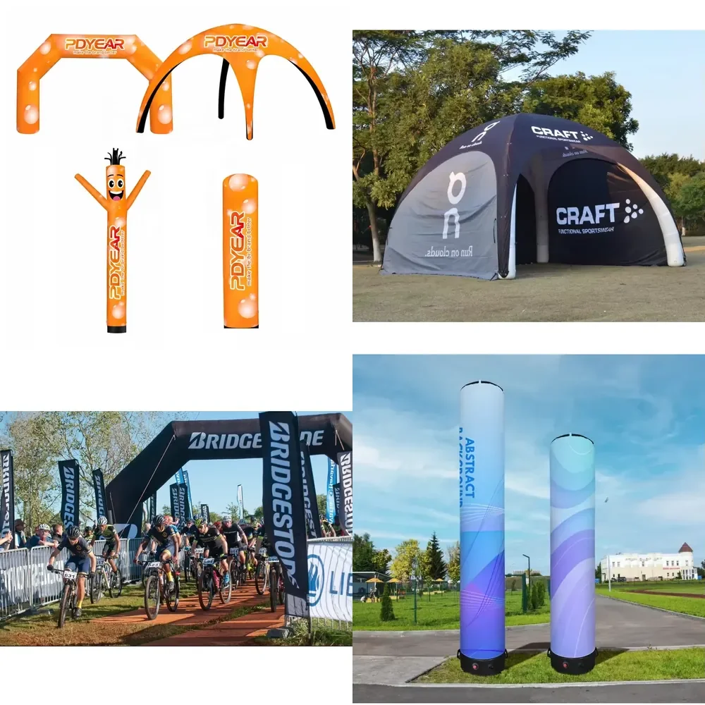 【Daria Auto Parts】 Exhibition Events Sports Custom Printing Promotional air Canopy Marquee Gazebos Inflatable Tents