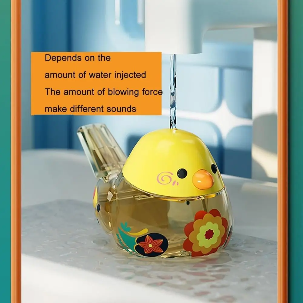 Filled with Water Water Bird Whistle Pronunciation Training Soft Voice Water Musical Whistles Portable Hanging Rope