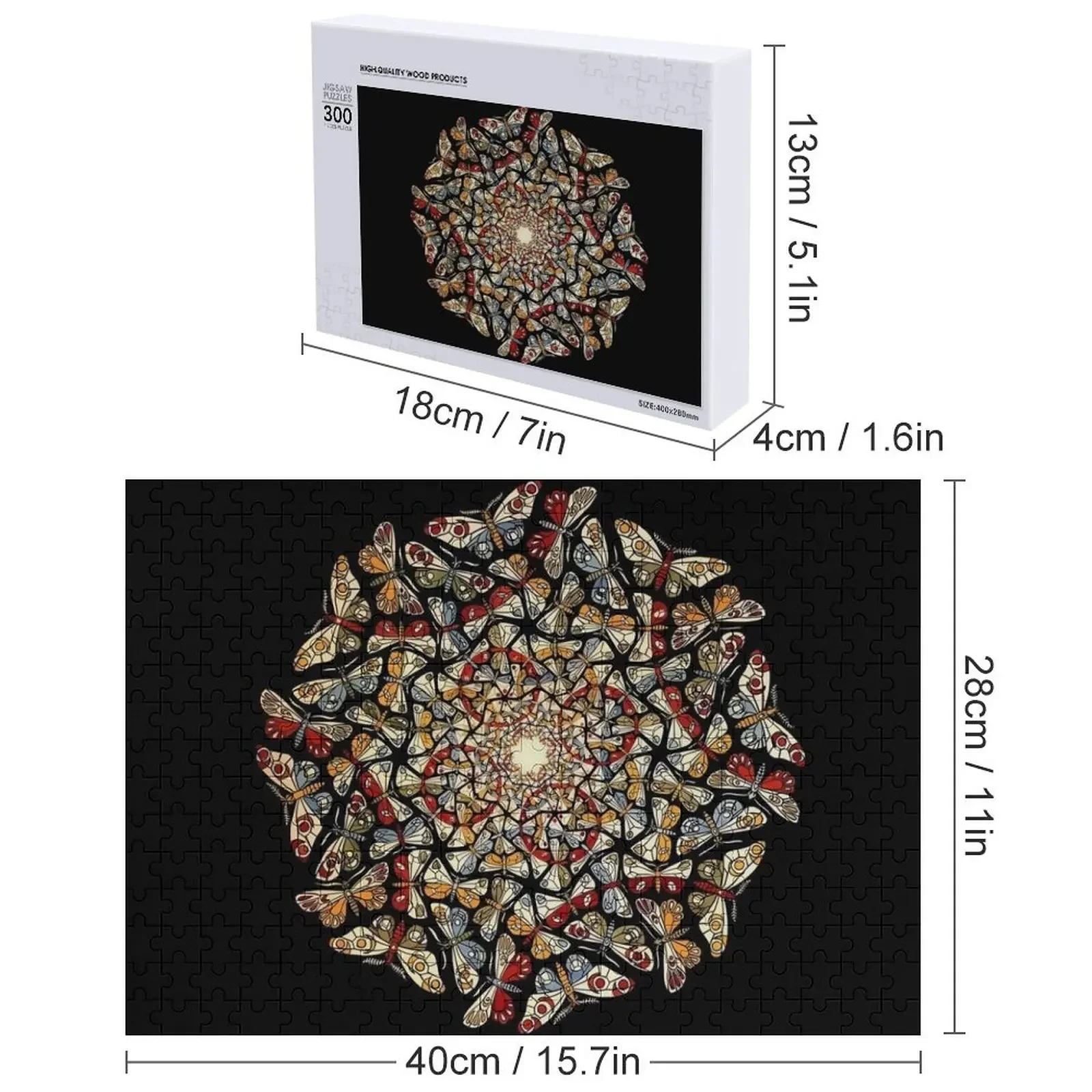 M.C. Escher - Circle Limit with Butterflies Jigsaw Puzzle Personalized Gift Married Personalized Toys Puzzle