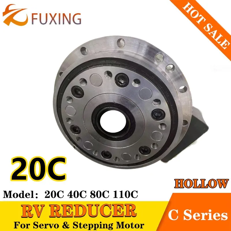 High-precision Cycloidal Pinwheel RV Reducer 150BX 20C Hollow Rotating Gearbox 750w Servo Motor Industrial Robot Arm With Flange