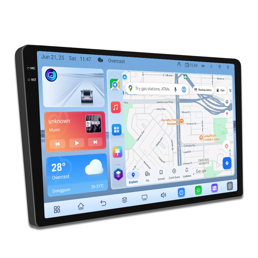 MP3 Car Radio Player with 4G DSP and GPS 10.36 Inch Touch Screen