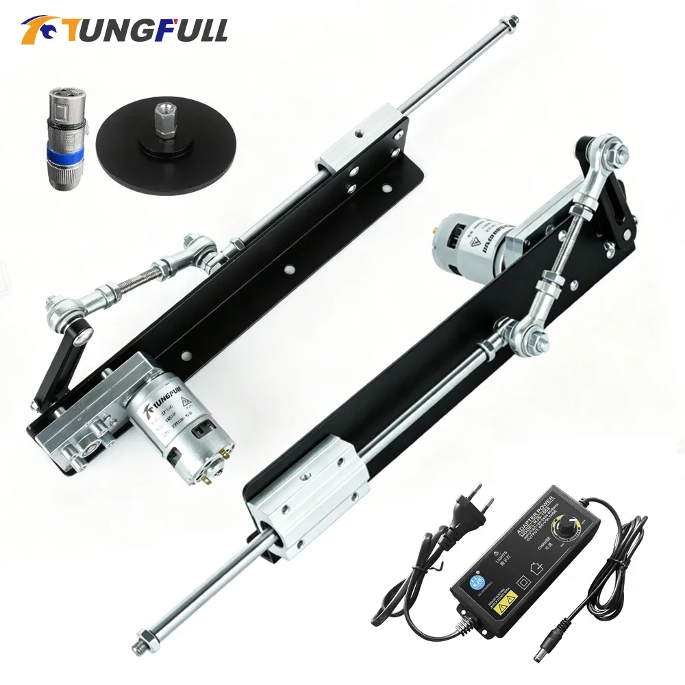 TUNGFULL NEW Reciprocating Telescopic Linear Actuator DC24V Stroke Telescopic Exuator 3XLR Round-trip Linear Actuator