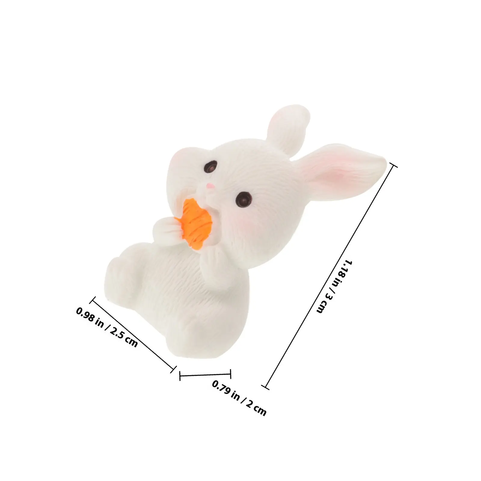 Mini Rabbit Vase Filler Set Resin Plastic Diamond Accent Decor for Flower Arrangements Easter Table Patio
