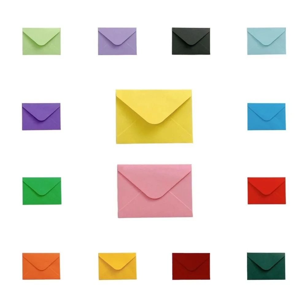 

5pcs Candy Color Envelope Loose Leaf Refill Paper Category Page Tab Mini Hole Puncher M5 A8 Inner Refill Spiral Binder Paper