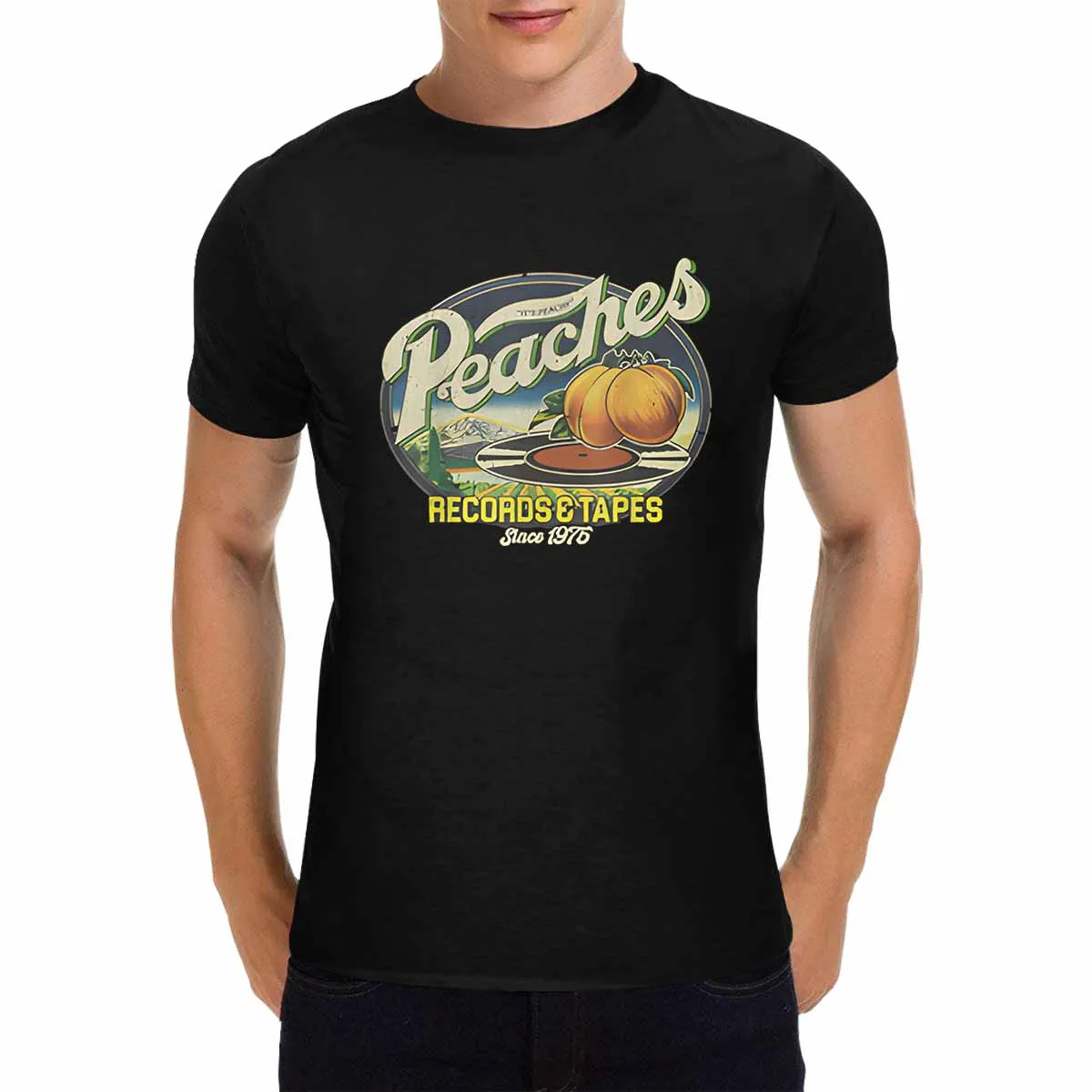 

Men's T-Shirt - Black Message Streetwear Tee, 100% Cotton Regular Fit Short Sleeve Round Neck Casual Top for Adults, All-Season