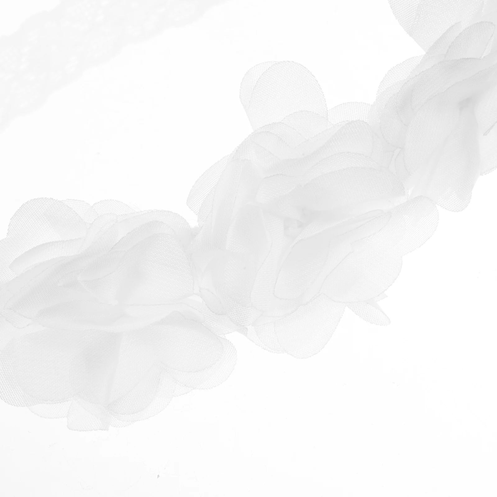 

2Pcs Girls Accessories Newborn Headdress Baby Headwear White Elastic Band Baby Headwear Hair Band