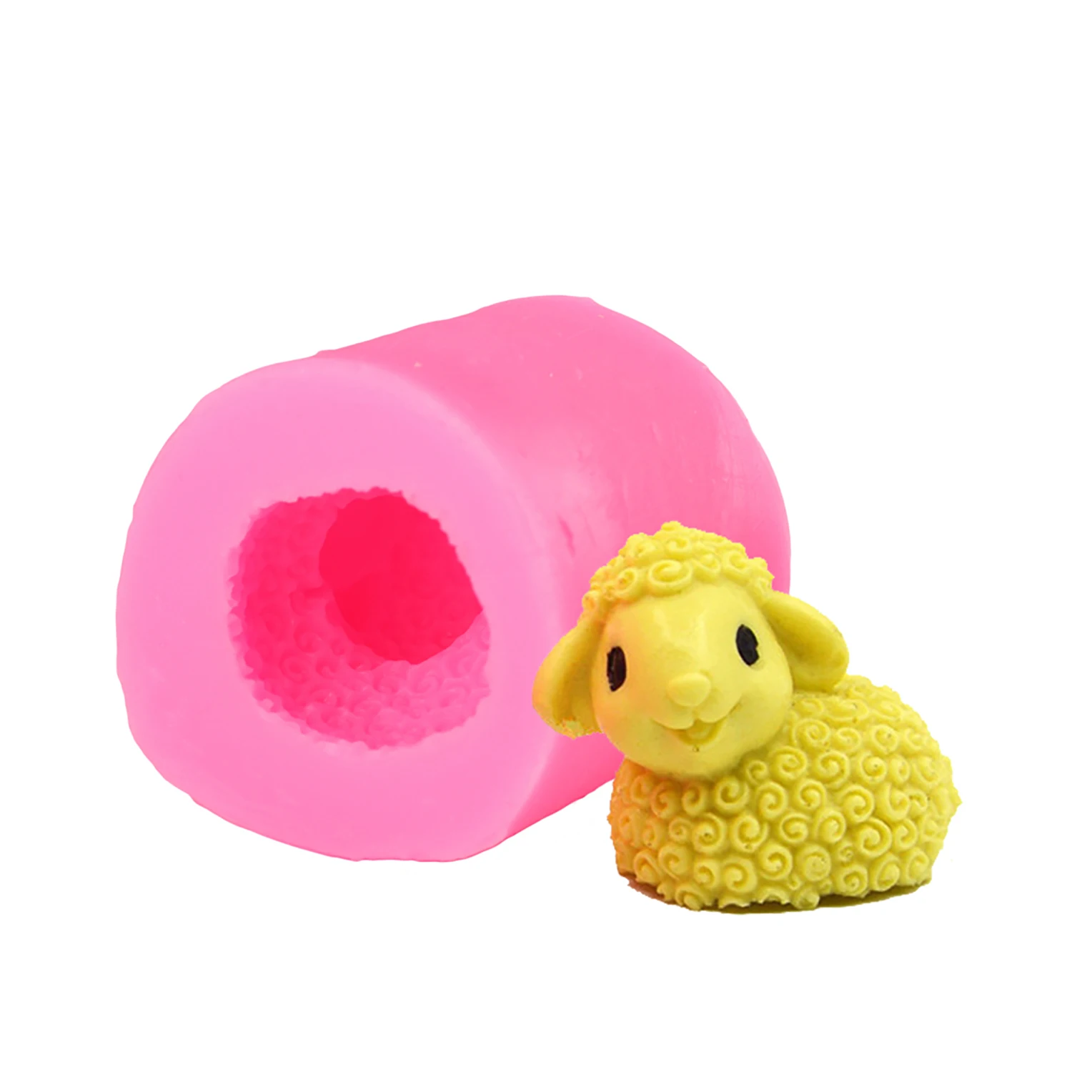 

Silicone Sheep Molds Sugarcraft Clay DIY Cakes Gypsum Soap Scented Candle Aromatherapy Molds