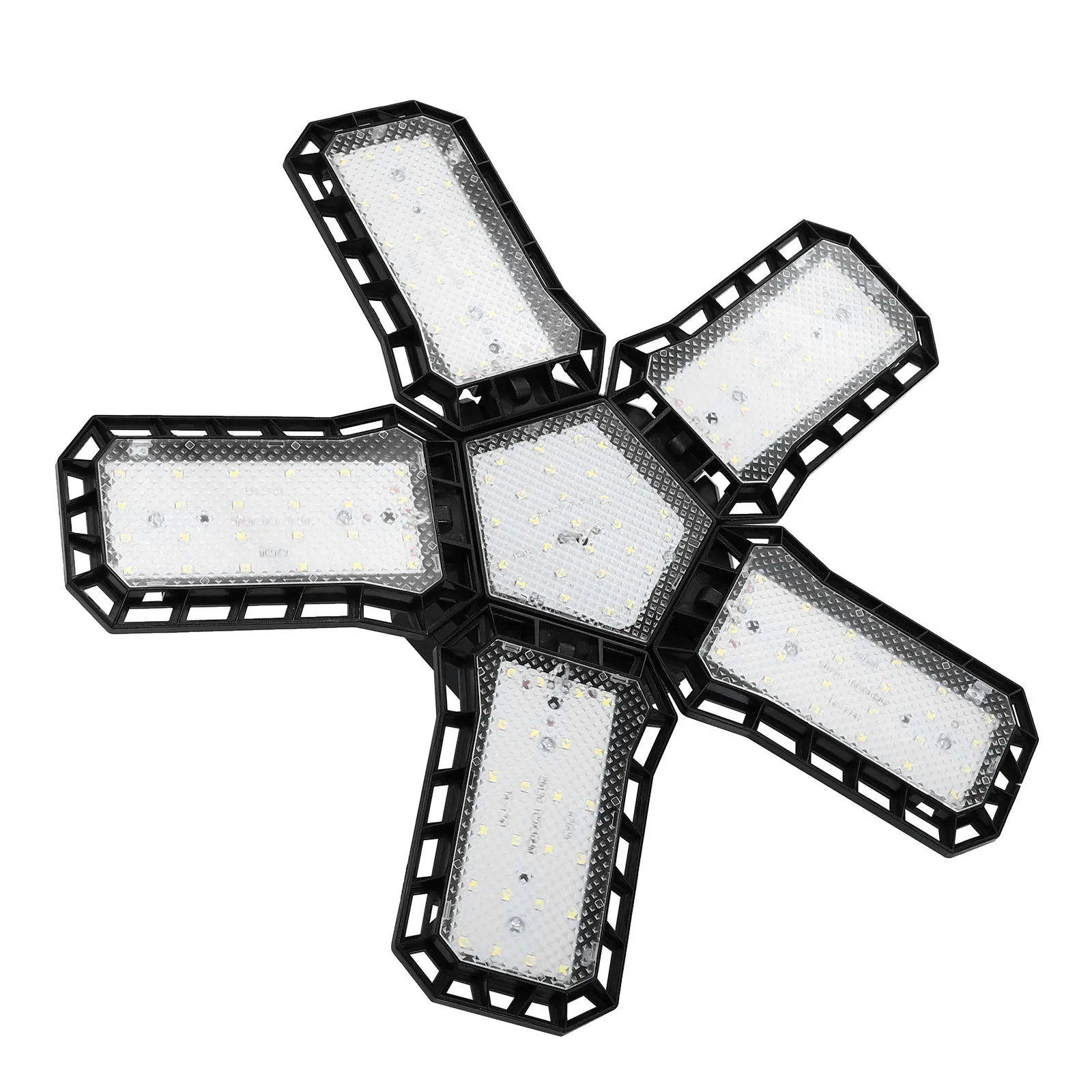 1Pcs Garage Light Premium Material Folding Design Adjustable Angle LED Ceiling Light for Garage Warehouse Lighting