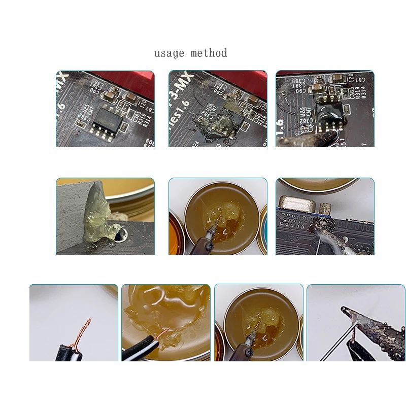 Imagem -02 - Soft Rosin Flux Solda Colar Ferramentas sem Chumbo sem Limpeza Ambientalmente Amigável ic Bga Pcb Peças Metalúrgica