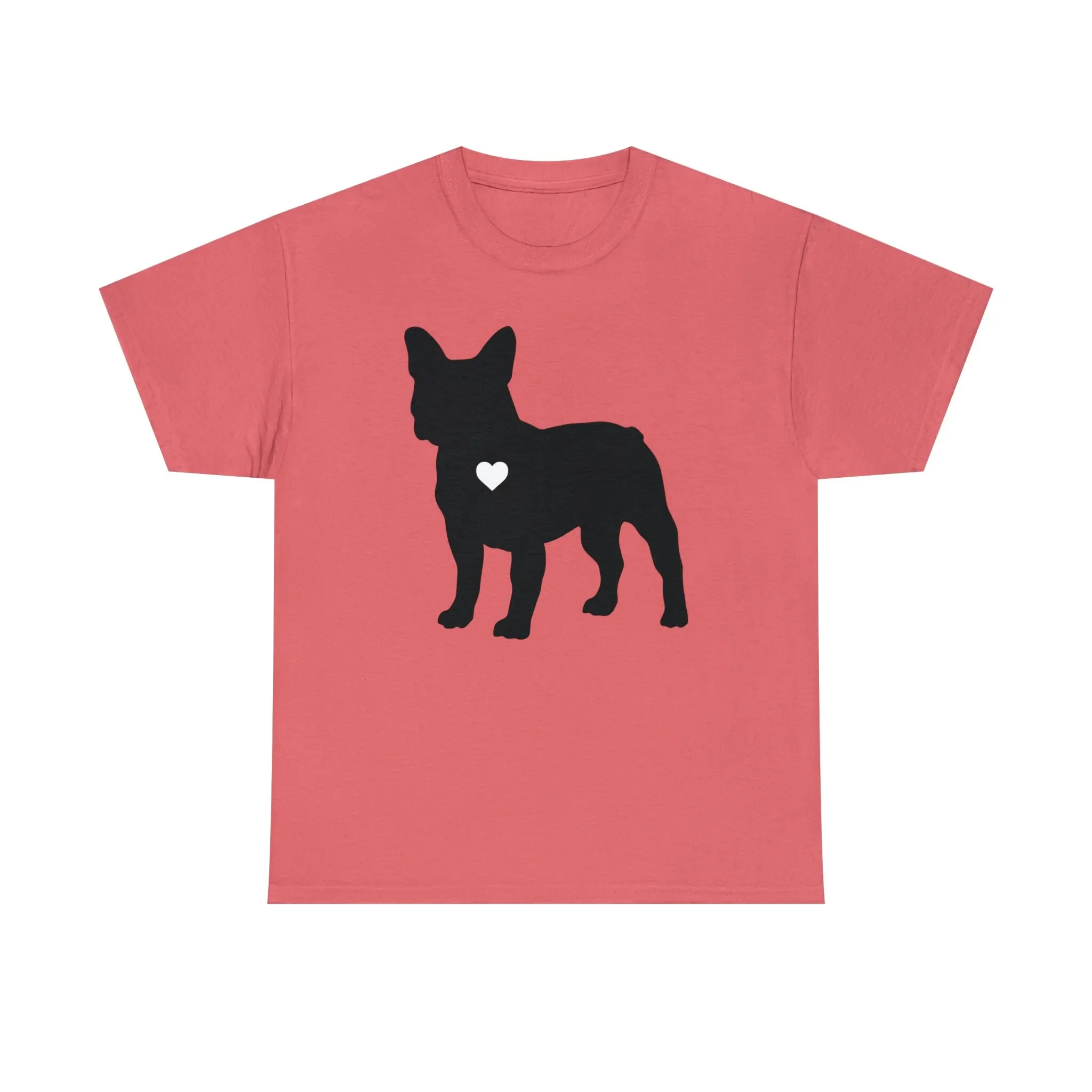 Frenchie Silhouette Heart T-shirt