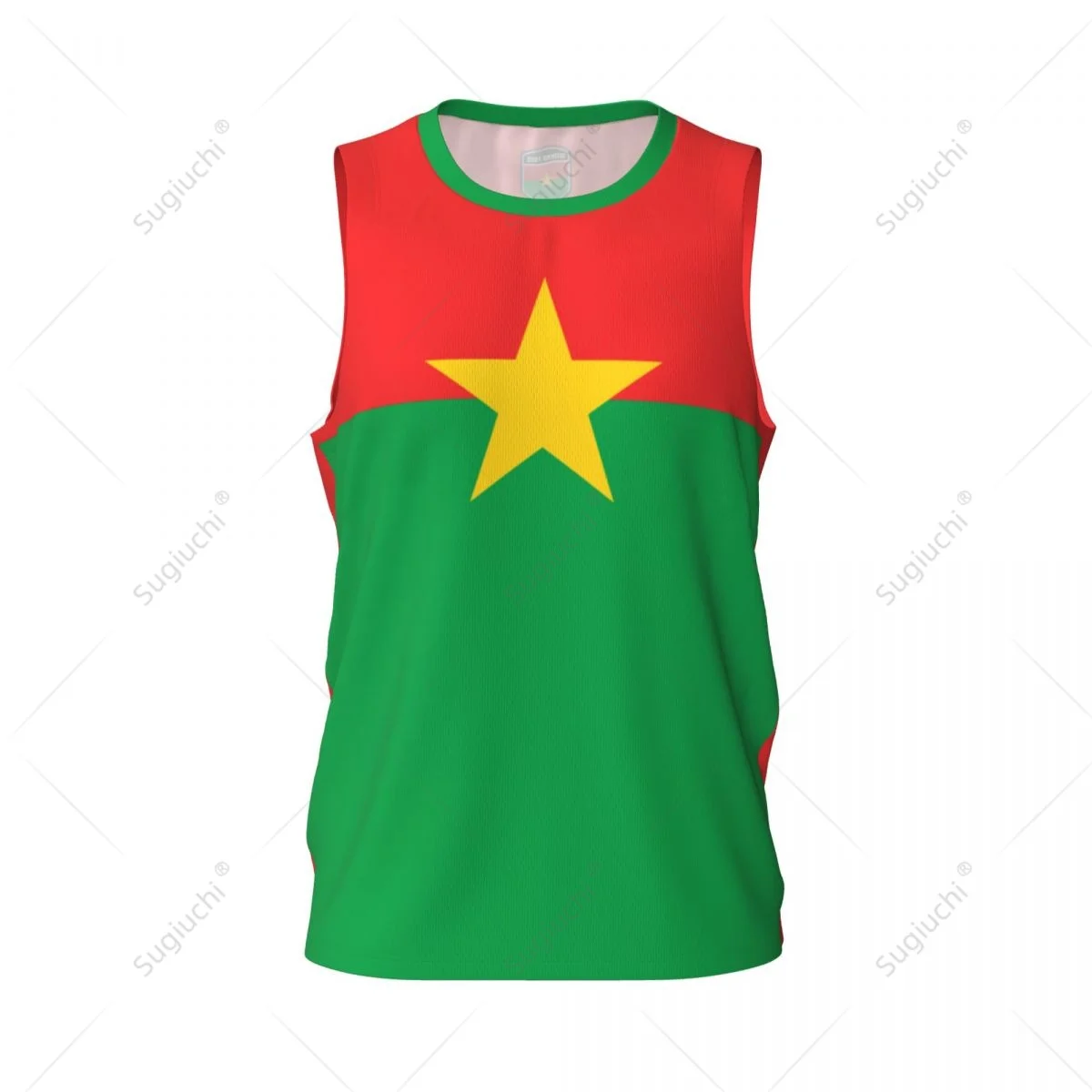 Burkina Faso Flag Men Basketball Sports Running Fitness Multifunction Sleeveless tshirt Exclusive Custom Name Nunber