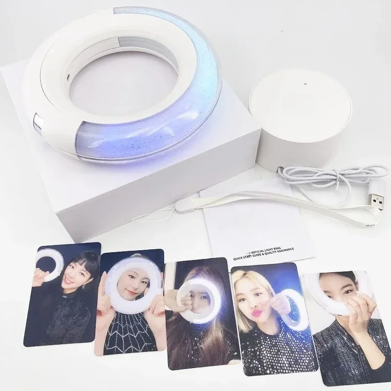 Fashion Kpop Lightstick Round Hand Lamp Concert Lamp Hiphop Party Flash Fluorescent Light Stick Fans Collection Toys Gifts