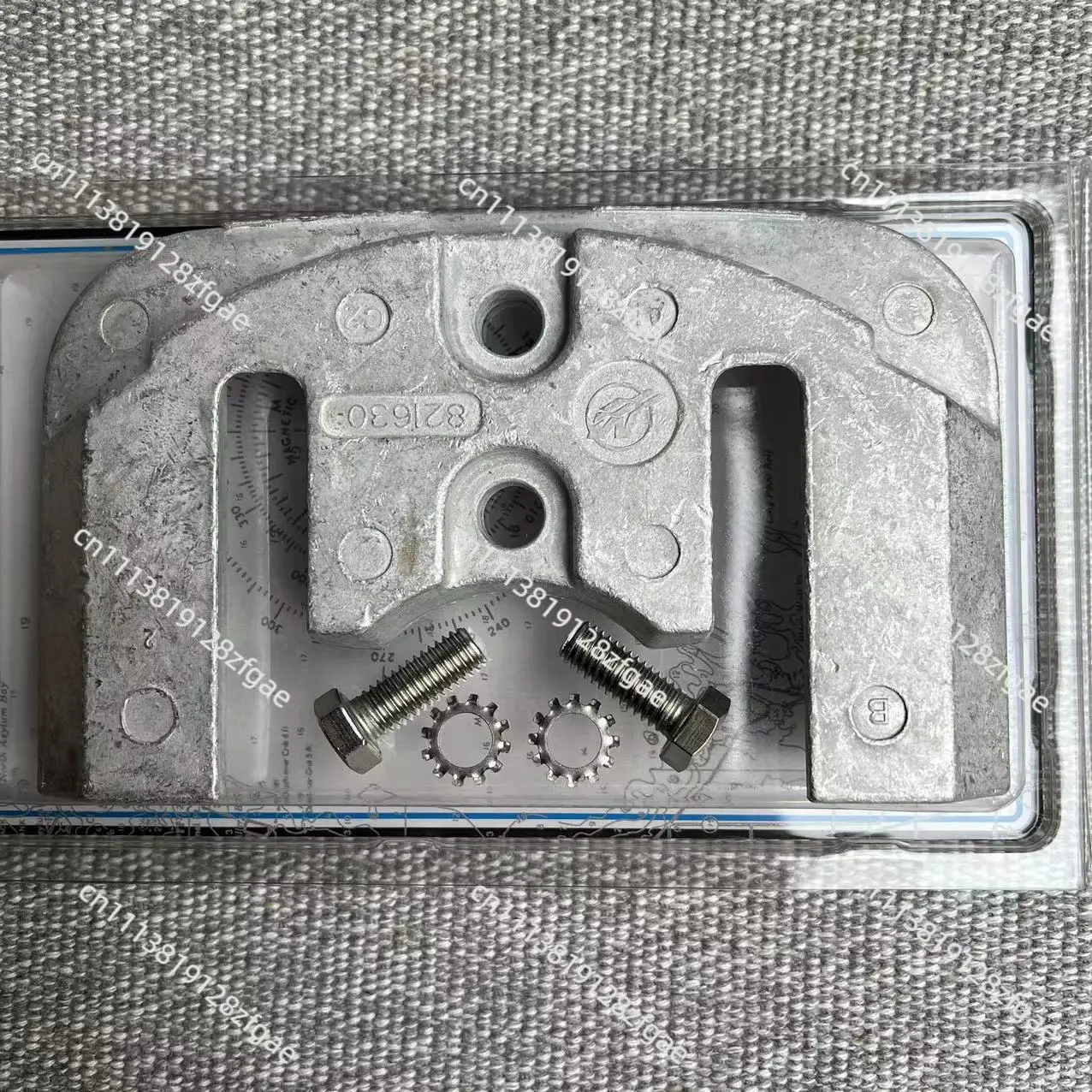Suitable for dual tail machine zinc block group marine zinc block anode