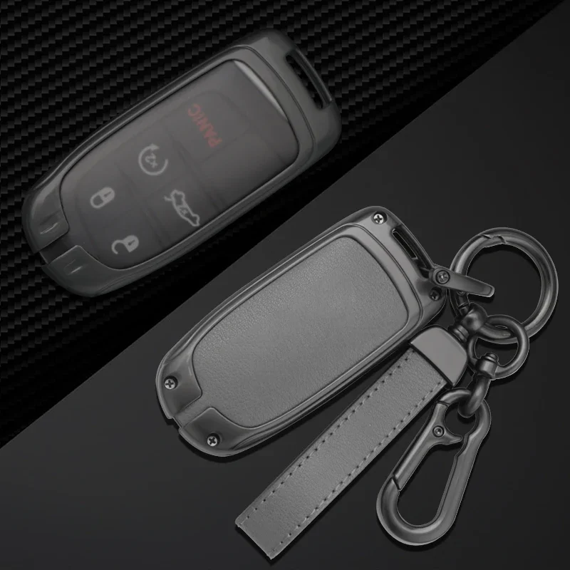 Car Key Cover Case Fob For Jeep Renegade Compass Grand Cherokee for Chrysler 300C Wrangler Dodge Car Accessaries Keychain