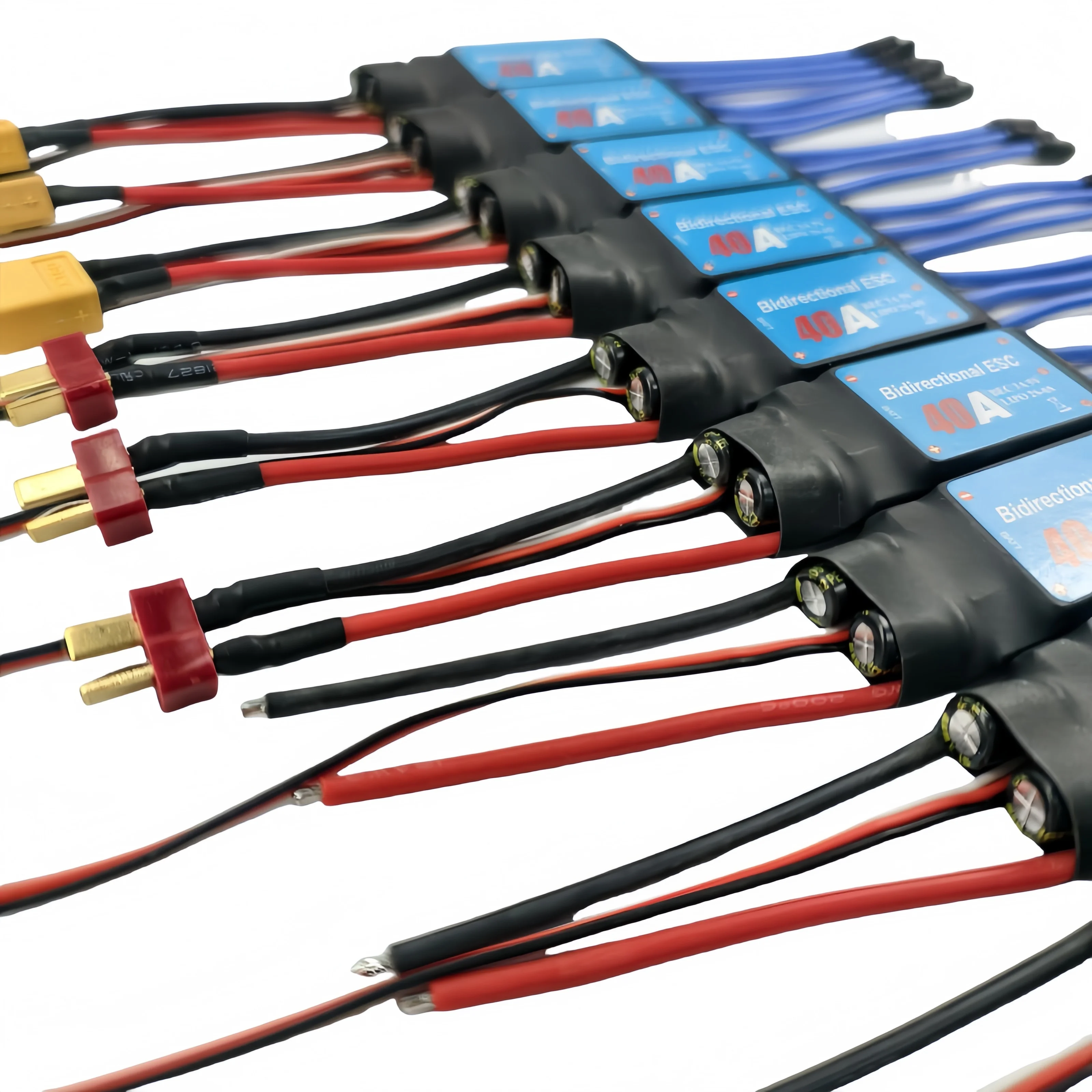 سفينة ثنائية الاتجاه بدون فرش يتم التحكم فيها كهربائيًا 40A ESC للمروحة الهوائية للسيارة بجهاز التحكم عن بعد