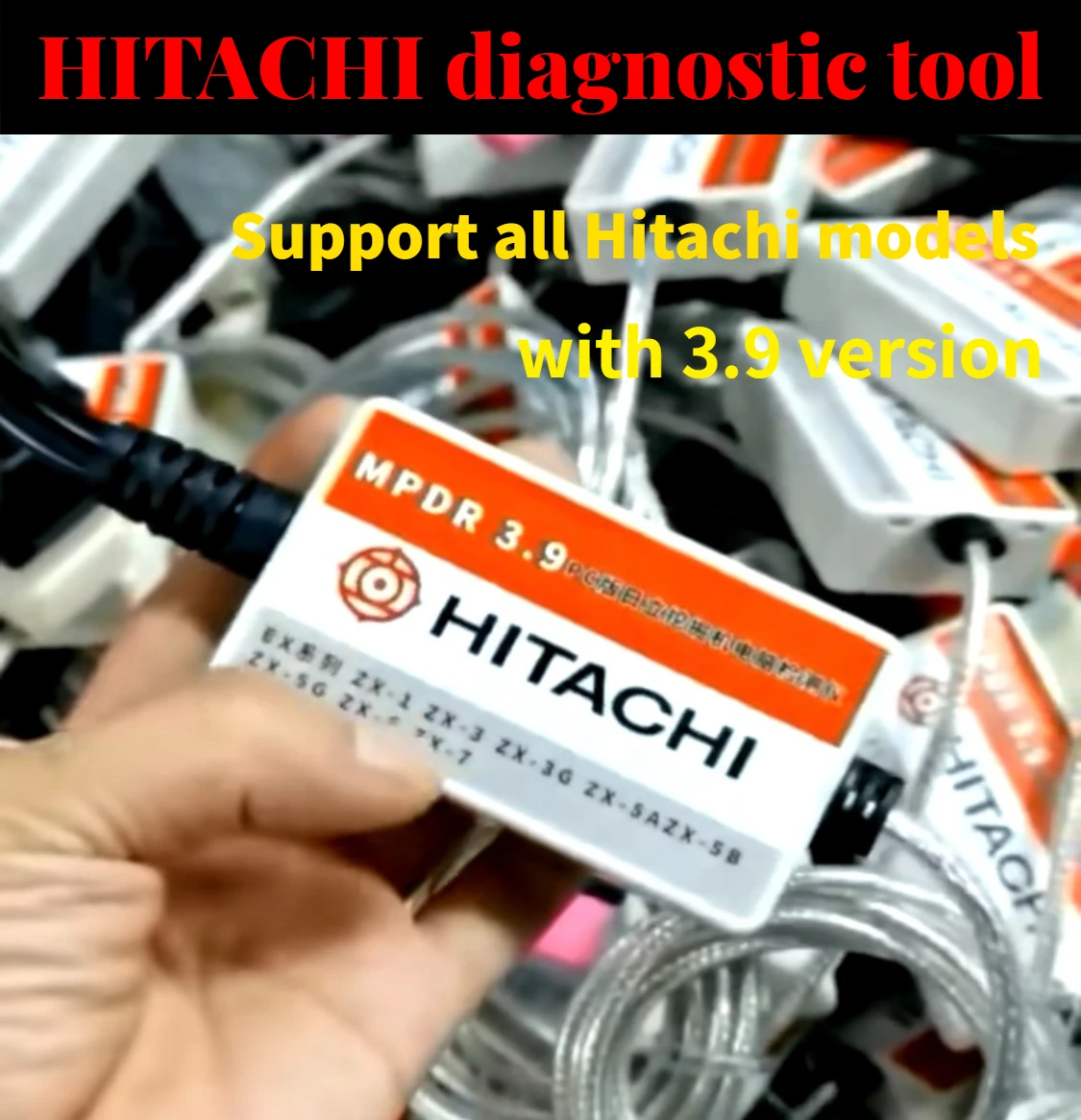 For Hitachi MPDR3.9 For Hitachi EX ZAX 60 70 120 200 210 350 470 Excavator engine Fault Detector Diagnostic Adapter tool
