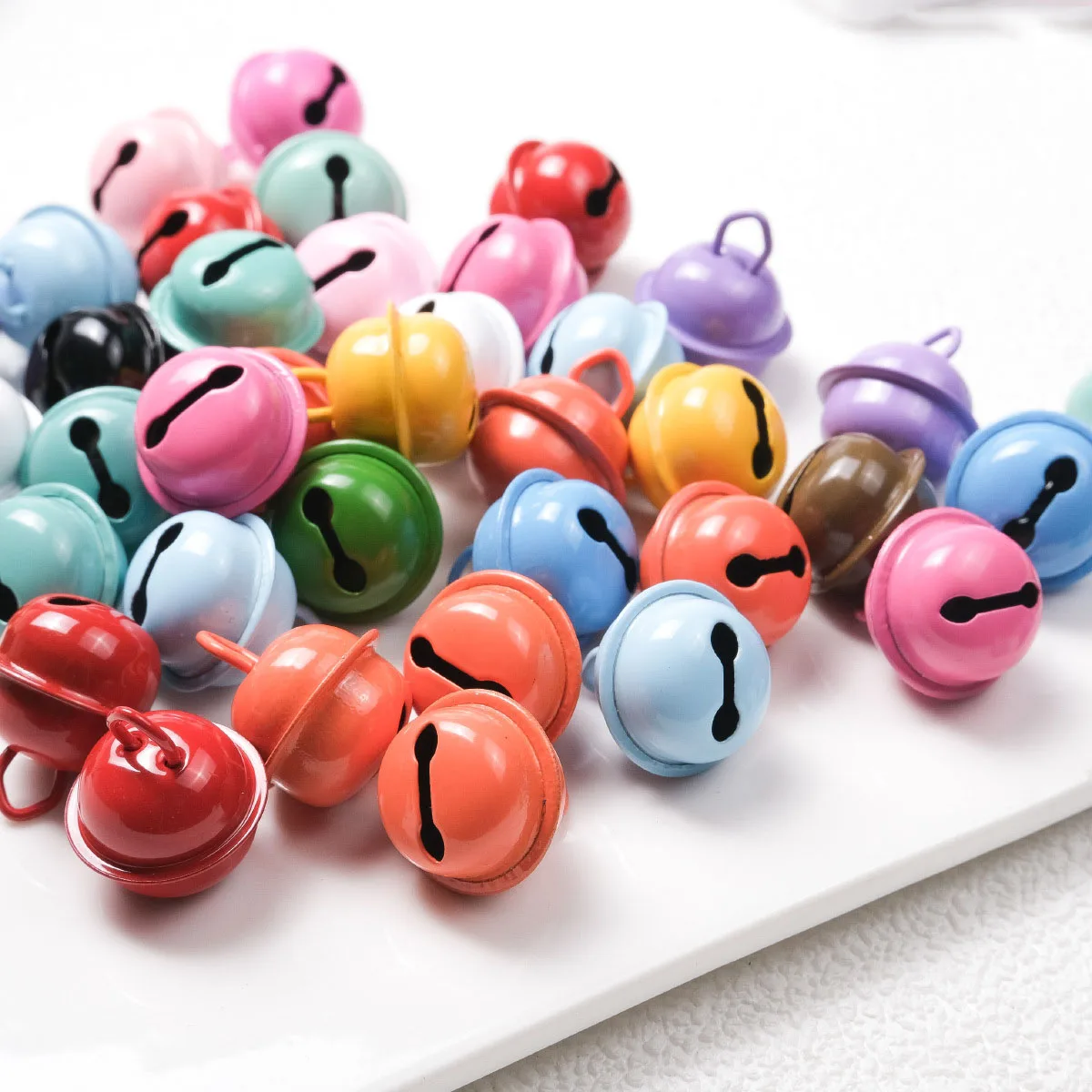 

DIY Jewelry Findings 200pcs 22mm Enamel Colors Metal Bell Shape Charms Fit Bracelet Earring Necklace Key Chain Ornaments