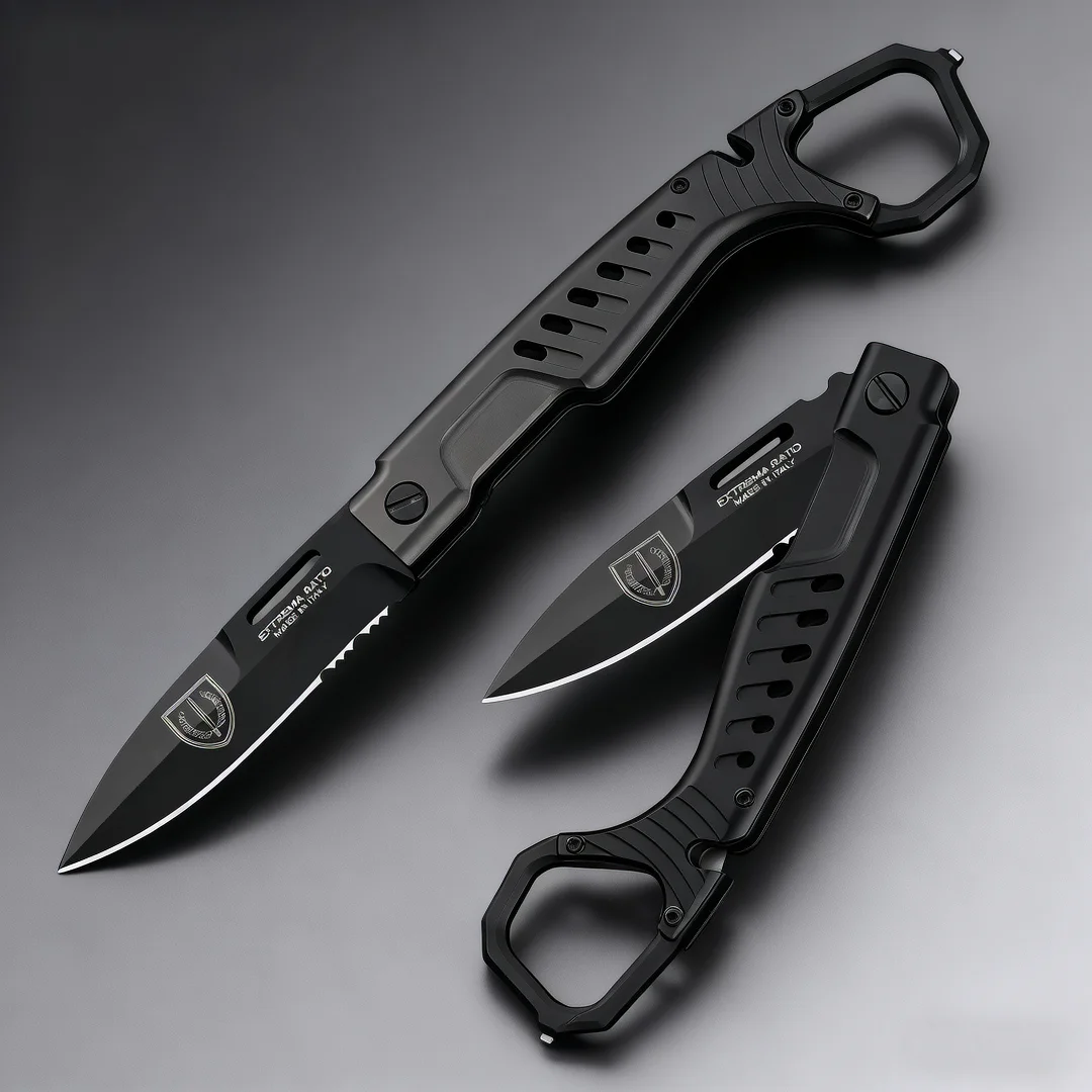 

MH-STEALTH Ghost Tactical Folding Knife, anodized process, aluminum alloy handle, N690 steel, EDC personalized sharp fruit knife