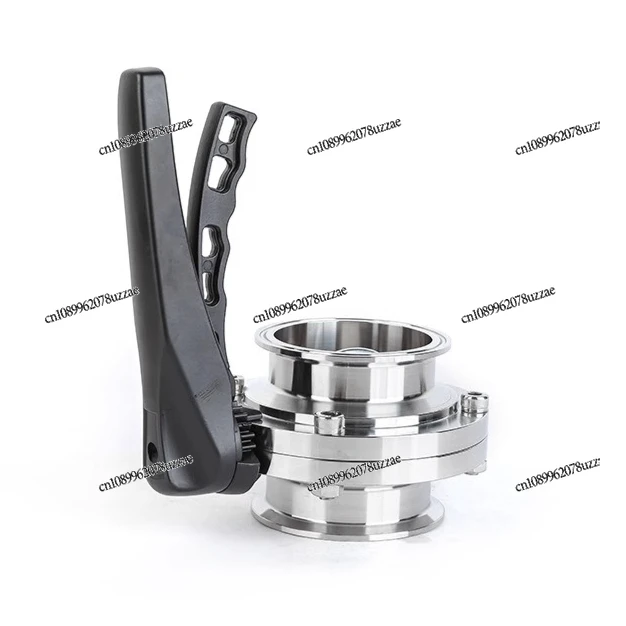 304 Stainless Steel Duckbill Quick Loading Butterfly Valve Sanitary Grade Manual Clamp Type Chuck 316 Food Buckle Valve
