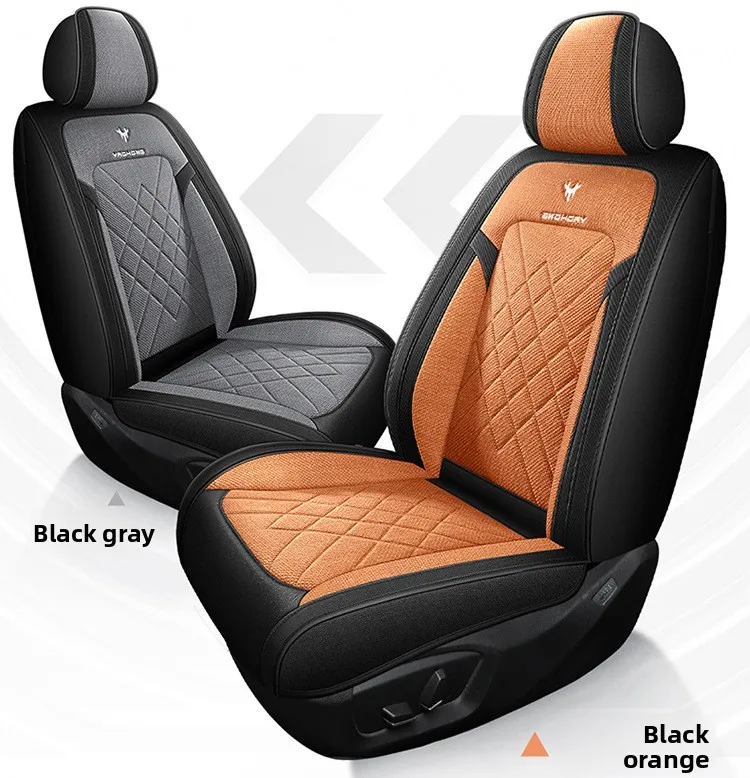 Universal Linen Auto Split Seat Full Seat Cover Breathable Comfortable Flax SUV Seat Cushion Full Seats Cover Protection JJ237
