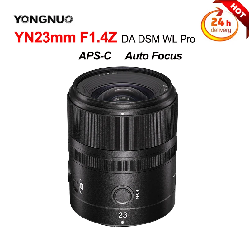 

YONGNUO YN23mm F1.4Z DA DSM WL Pro Auto-Focus APS-C Camera lens For Nikon Z Mirrorless Camera like ZFC Z9 Z6II Z7II Z50