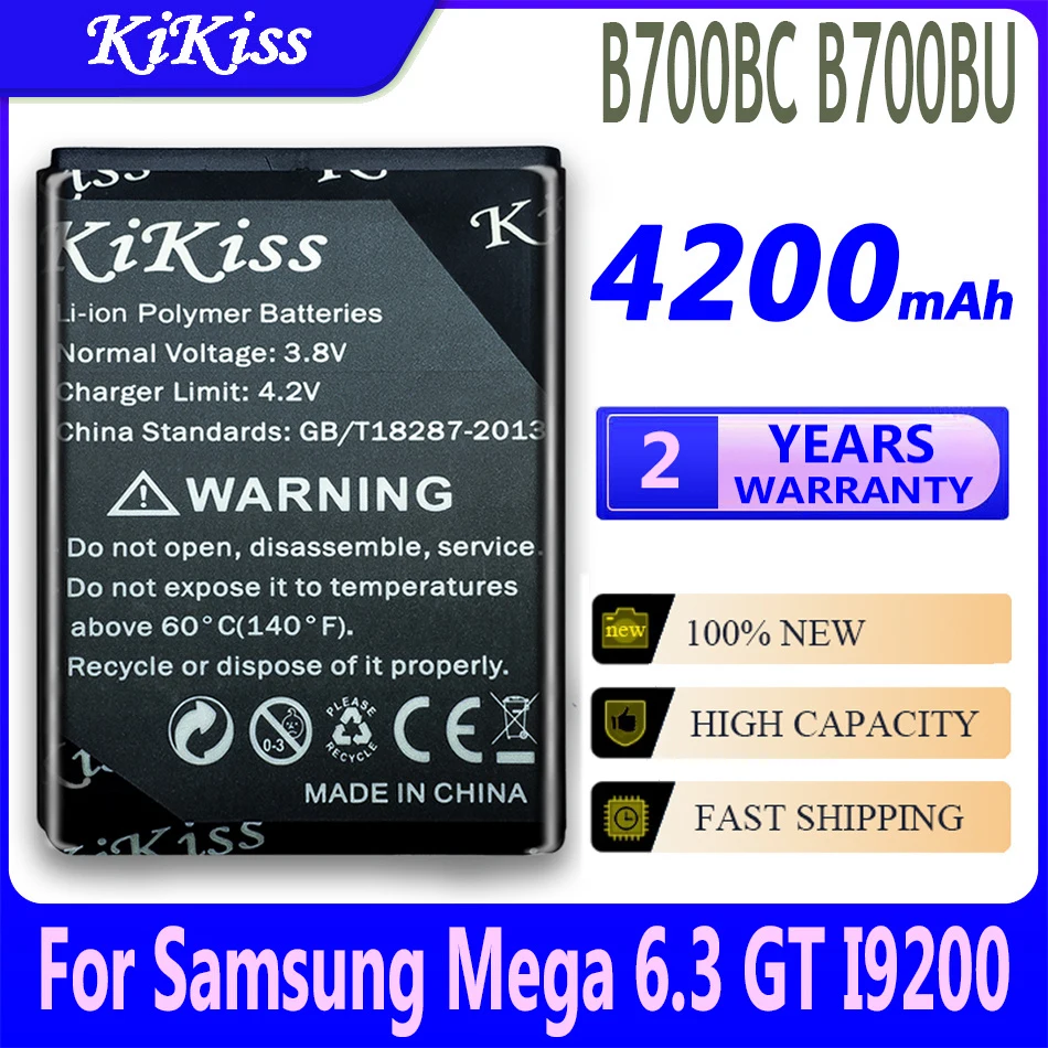 Аккумулятор для Samsung Galaxy Mega 6,3 8 ГБ Gt-i9200/i9205 B700bc/b700be I527 I525 I9205 P729 T2556 L600 Сменные аккумуляторы для телефона