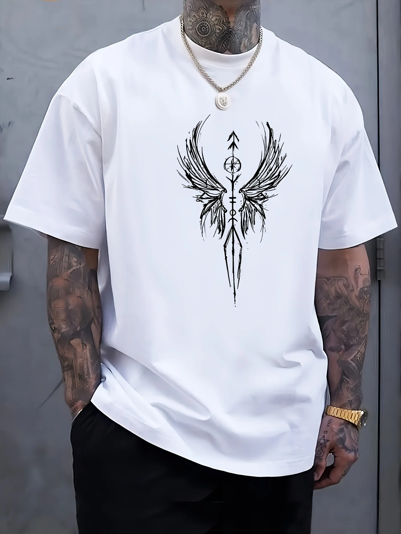 2026 Trendy Street T-shirt For Men Plus Size Short Sleeve T-shirt Clothing Fashion Breathable Loose Men's O-Neck T-shirt Tops