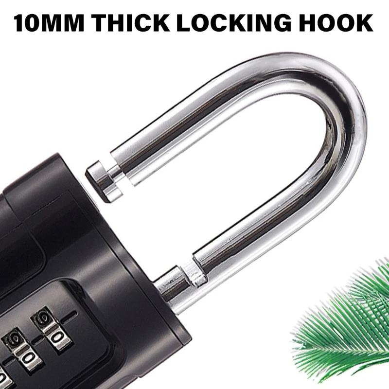 2024 New Outdoor High Security Padlock Weatherproof Gym Locker Lock Heavy Duty Combination Padlock for Fence, Case, Toolboxes
