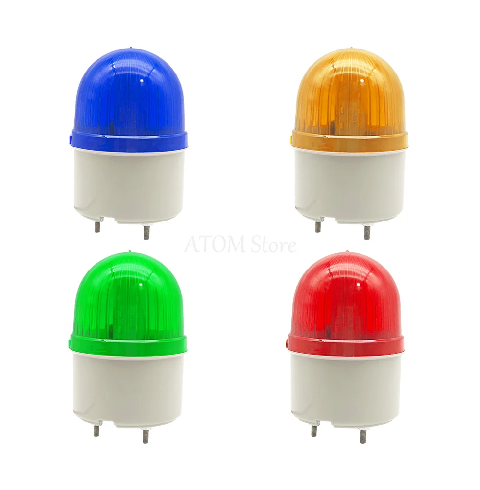 1Pcs N-2071J Warning Lights With Buzzer 110dB LED Flash Chang Liang Alarm Lamp Bolt Installation Red Yellow Green Blue