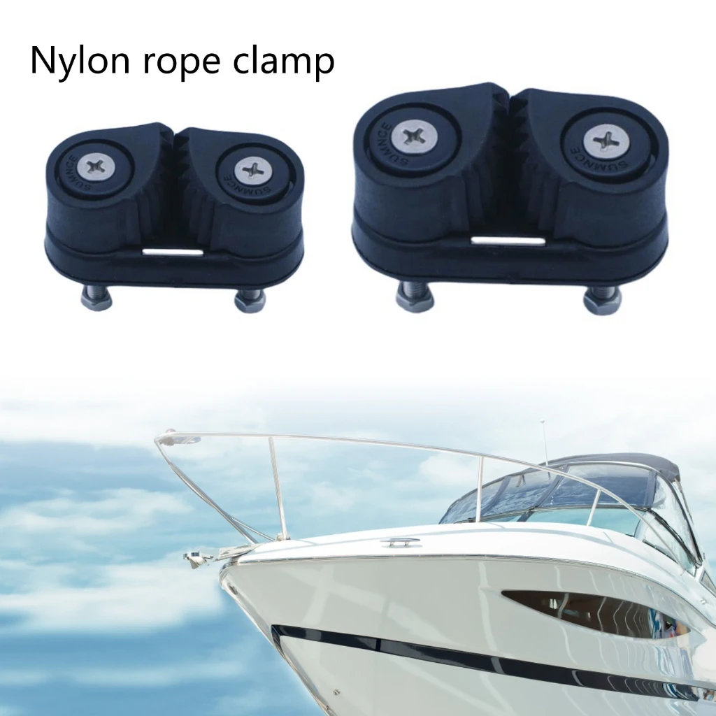 1pc Nylon Boot Schnelle Eintrag Nocken Klampe Mit Führenden Ringe Lager Seil Klemme Pilates Ausrüstung Boot Stollen Kajak marine – Detail 6