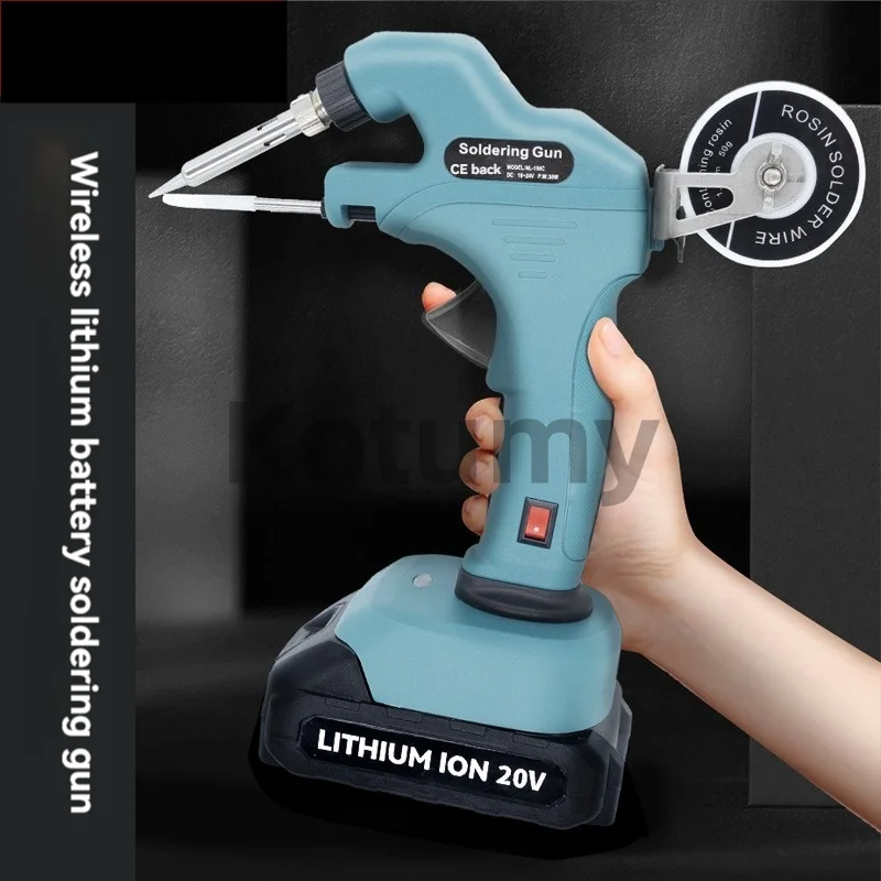 Wireless Lithium Battery Soldering Gun, Portable Handheld Electric Soldering Iron For Home Circuit Board Repair Work