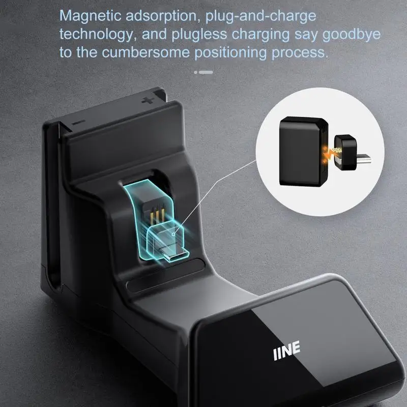 

Док-станция для быстрой зарядки со светодиодным дисплеем Портативная магнитная подставка для зарядки Зарядная станция с двойной