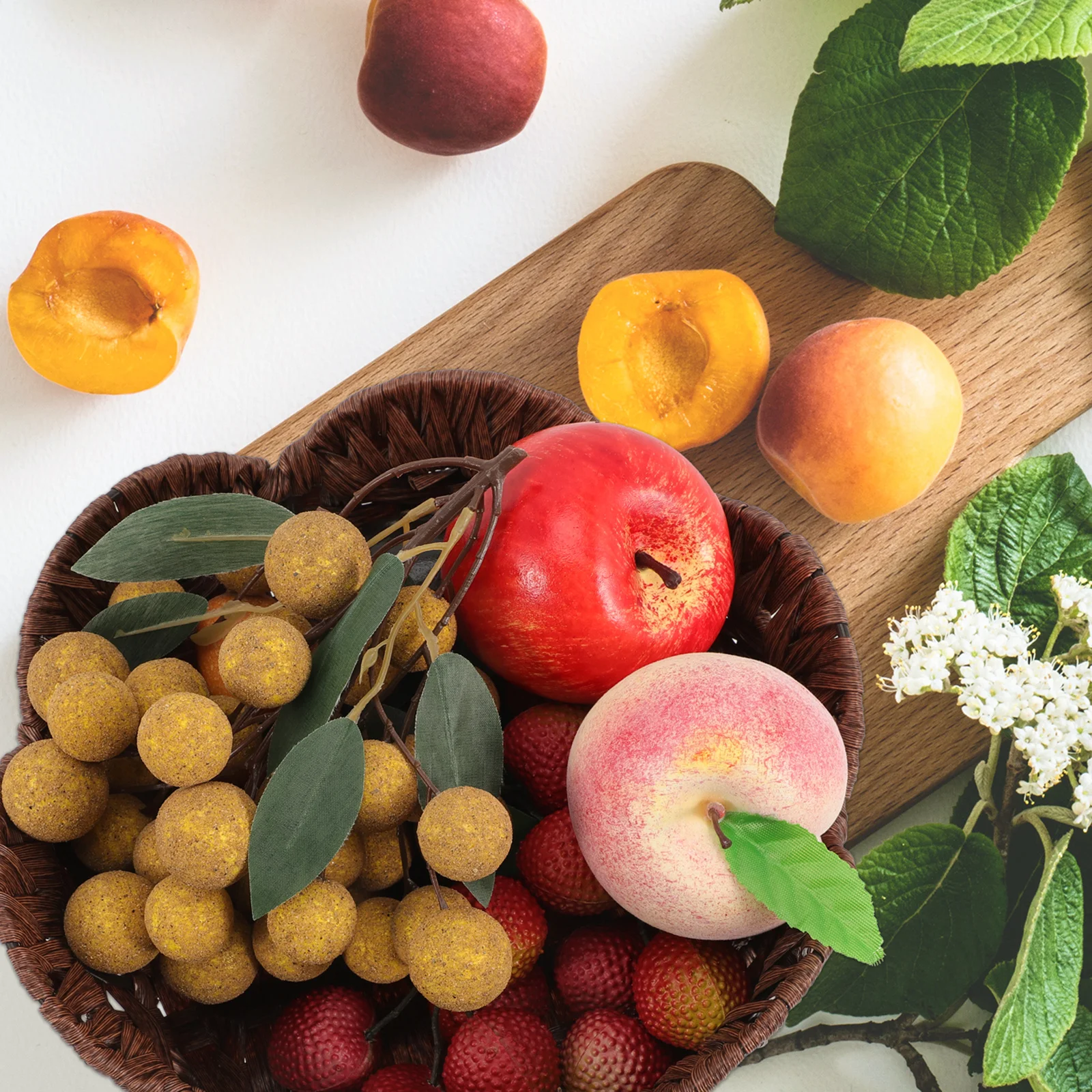 

Fruit Basket Large Round Multi-Function Storage Basket For Household Dessert Bread Snacks Woven Design Kitchen Countertop