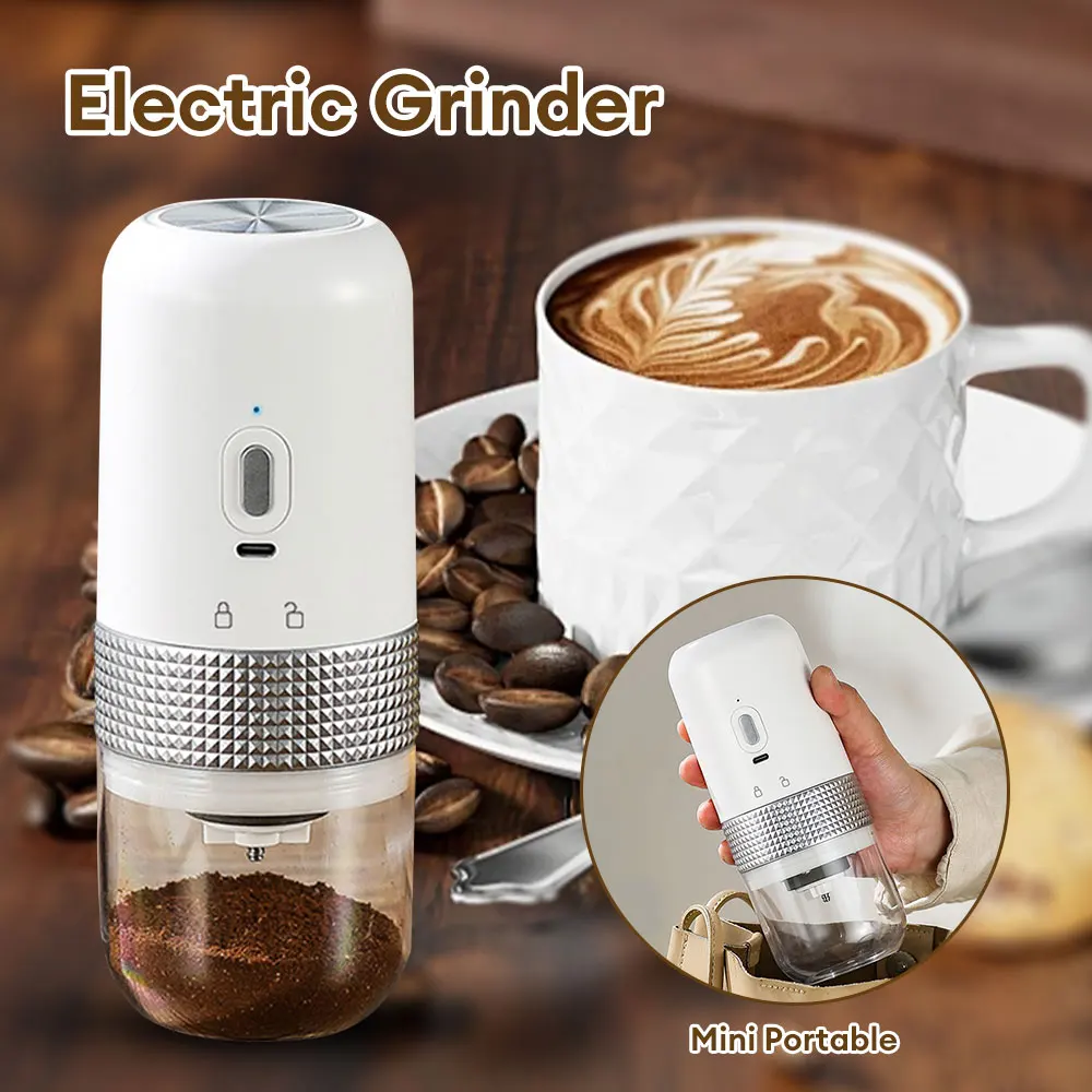 

Mini Electric Coffee Grinder USB Rechargeable Professional Grinding Core Coffee Bean Mill Grinder Portable Coffee Maker Machine