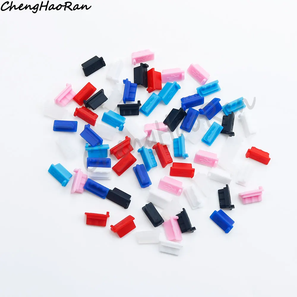 1Set Silicone USB Dust Plug Charger Port Cover Female Jack Interface Dustproof Cap Universal Tablet PC Notebook Laptop Accessory