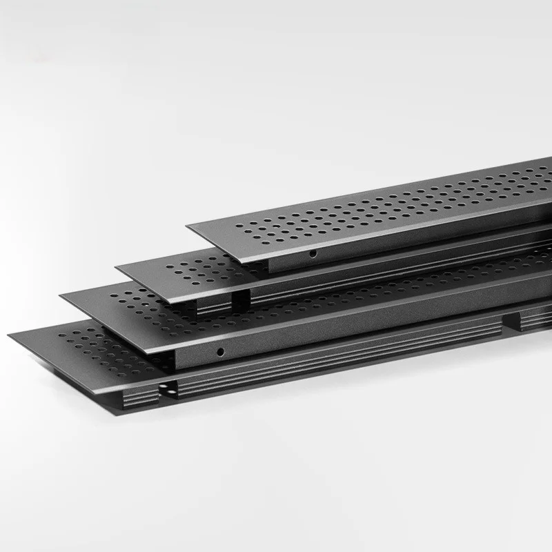 Double Sided Aluminum Vent Grille Removable Rectangular Insect‑Proof Cabinet Vent Cover Hardware Fittings