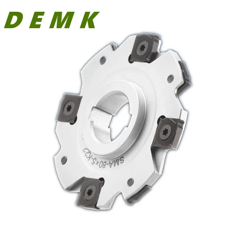 Imagem -02 - Cortador de Trituração Facial do Cnc Indexable Dispensable Indexable T-entalhe Smp01 50 63 80 100 125 Xseq12