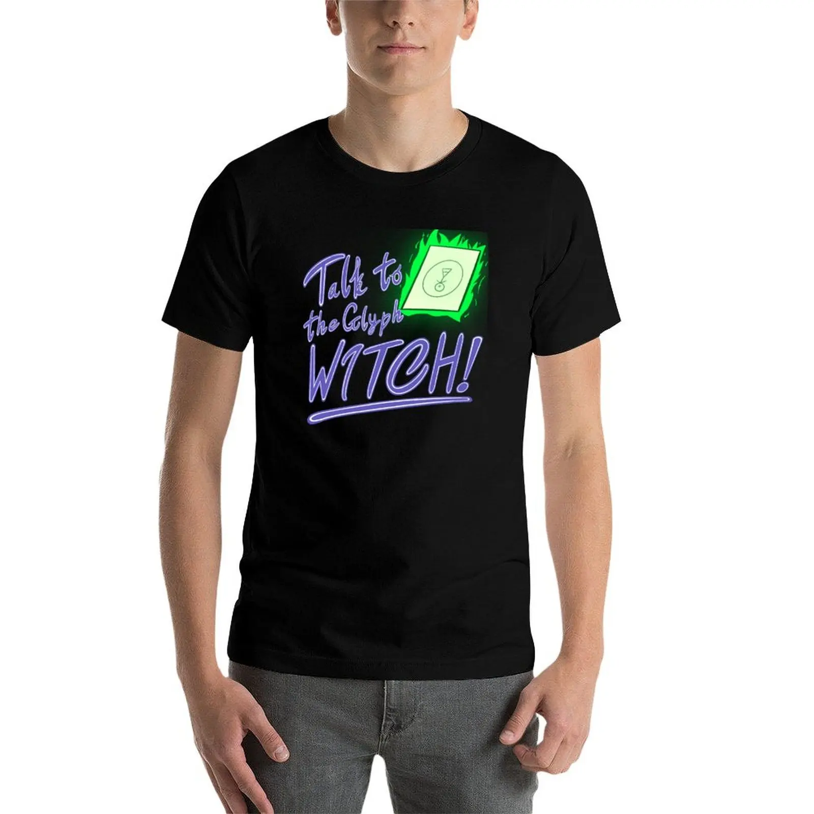 

Talk to the Glyph, WITCH! T-Shirt t shirt man luxury t shirts cotton 100% cotton t shirt pack T-Shirt