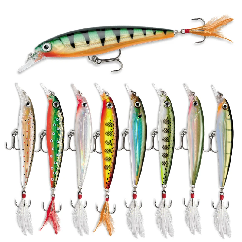 70mm 7.2g Floating Minnow Fishing Lure Wobbler for Freshwater Trout Artificial Bait Pike Carp Jerkbait Swimbait Fishing Supplies