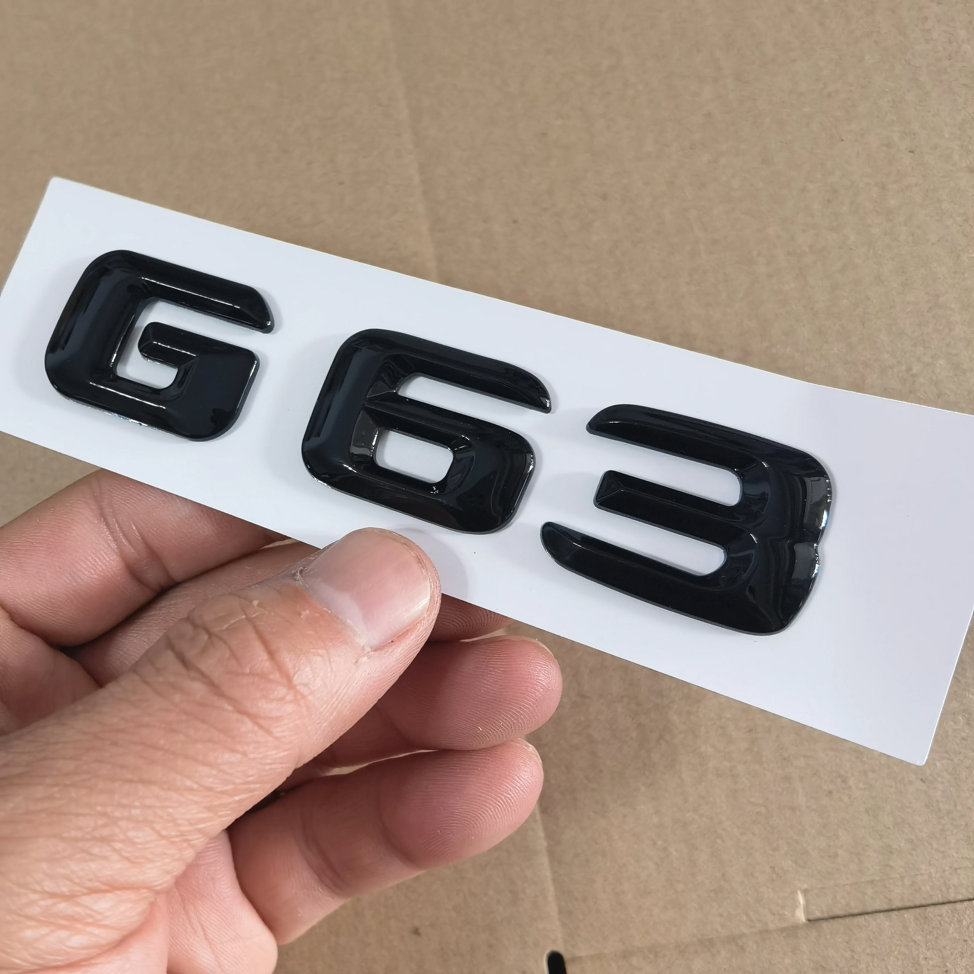 

Black G63 Emblems For Brabus Sticker Mercedes AMG Rear Sticker Car Trunk Sticker For Mercedes-benz Brabus Maybach A/B/C/E/S/G/R