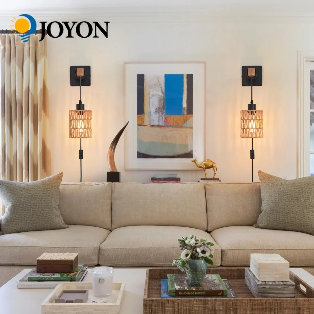 Joyinled Rattan Wal…