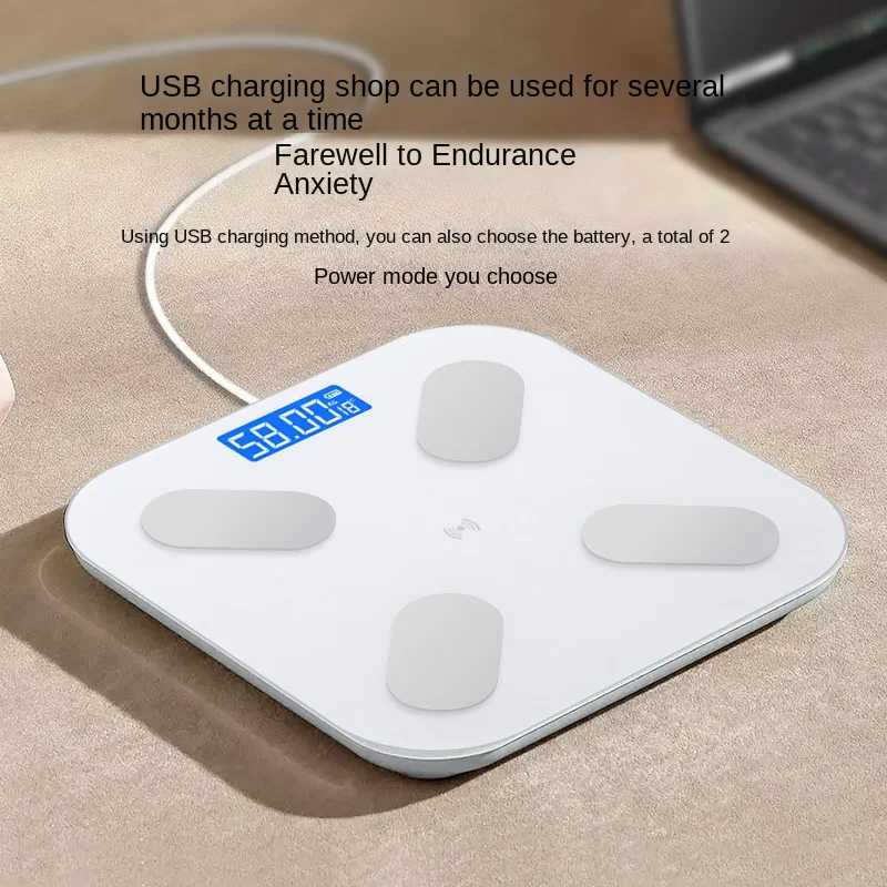 Square Weight Balance Scale Smart Bathroom Scale High Precision Human Body Digital Precision Balance Electronic Weight Scale