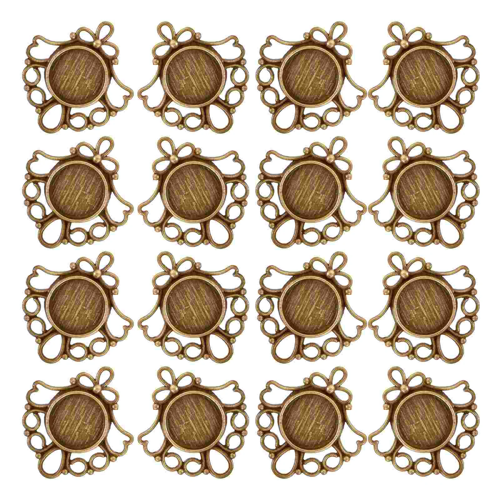 50 Pcs Base Accessories for Jewelry Making Accessory Blank Pendant Bezel Blanks