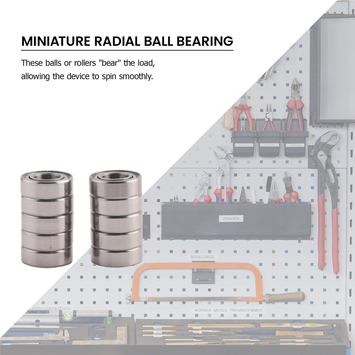 ABQR 10pcs Miniature Rubber Sealed Metal Shielded Metric Radial Ball Bearing, MR126 ZZ 6 X 12 X 4MM