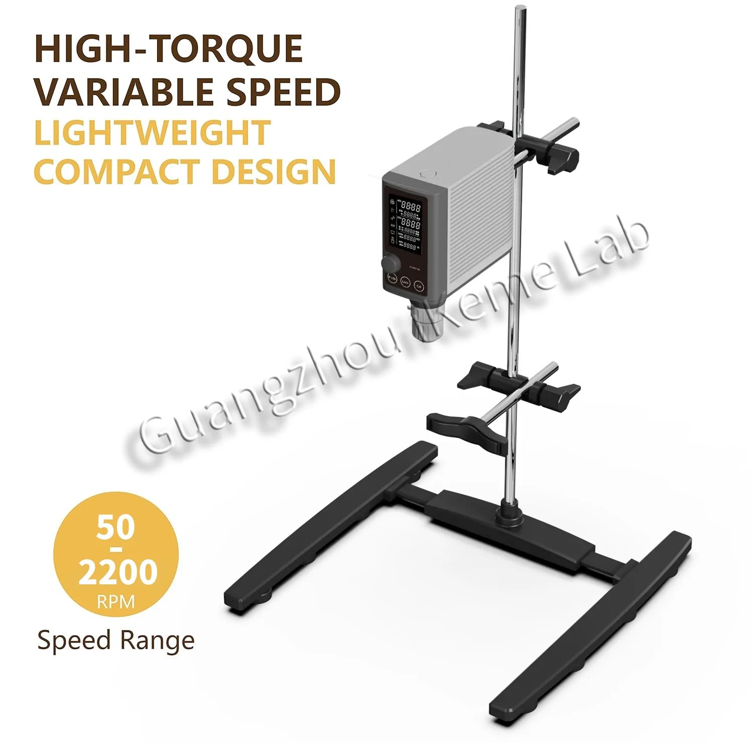 WEIAI Lab High Shear Overhead Stirrer 30L/50L Emulsifier Mixer LCD Timer Overhead Stirrer Mixer Lab Stirrer Agitador Superior