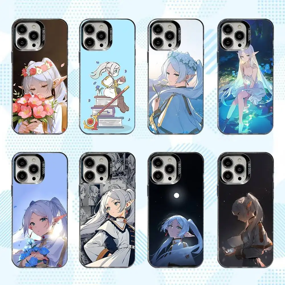 

S-Sousou No F-Frieren Phone Case For iPhone 16,15,14,13,12,11,Mini,Pro,SE,MAX White Matte Shockproof Cover