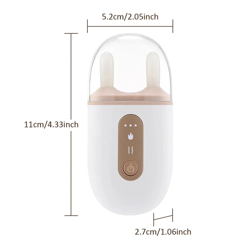 PB-Nose Bridge Massager Meridian Massage Comb رفع تدليك الاهتزاز الساخن ضغط الوجه