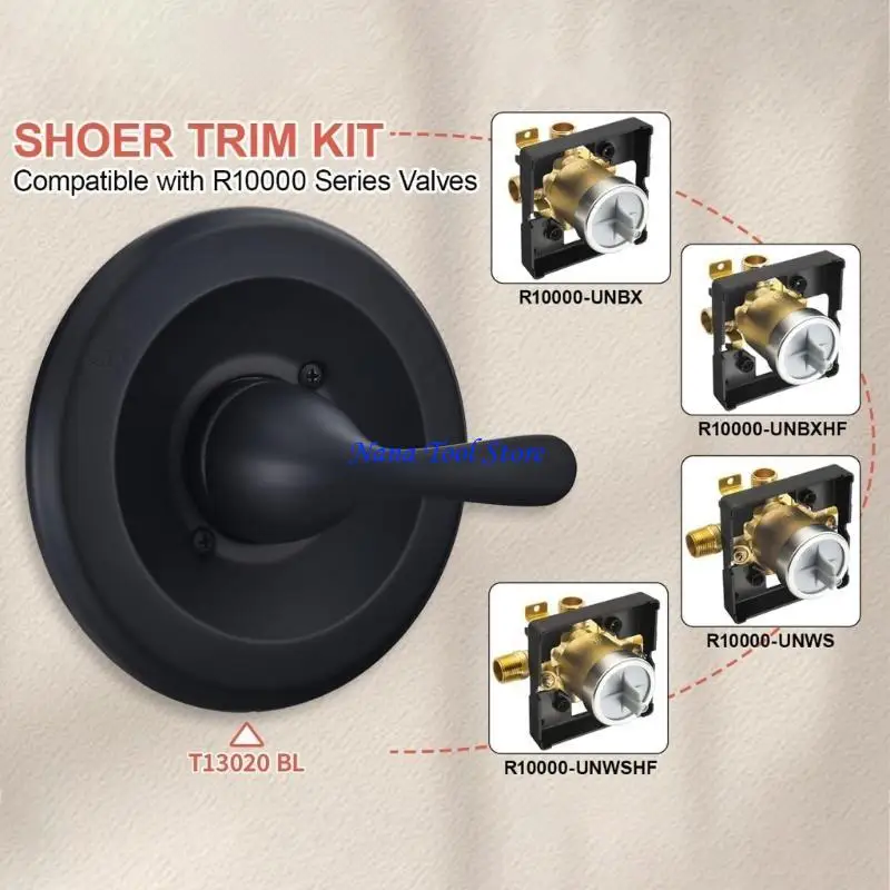 

31GJ Shower Valves Trim Kits With Handle Escutcheon Plate Shower Valves Accessories